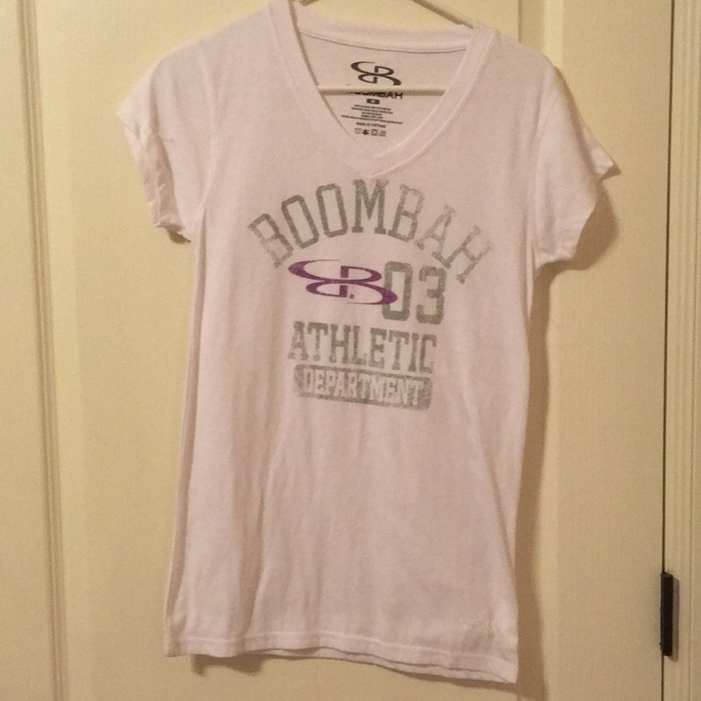 White, athletic, Boombah tee-shirt